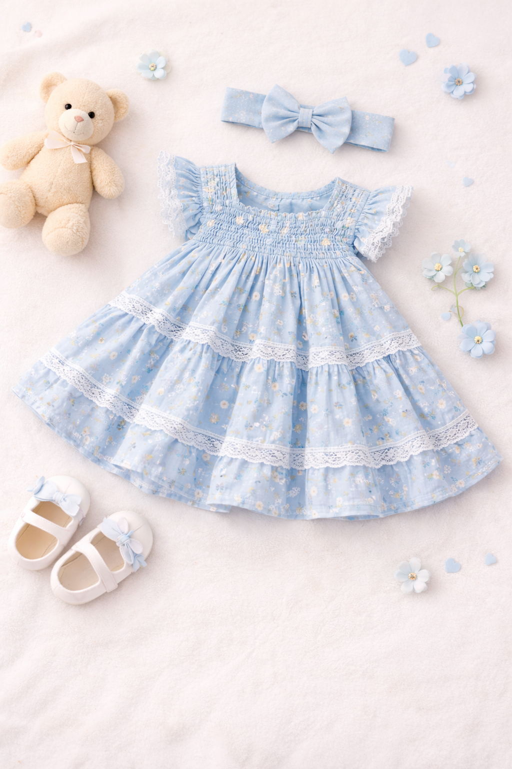 Handgenähtes Babykleid – Beispiel 2